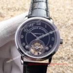 Swiss Replica A.Lange Sohne 1815 Tourbillon Watch Stainless Steel Case with Black Dial